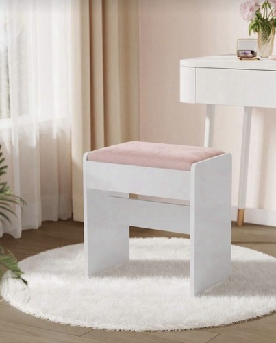 Velvet dressing table - velvet, stool