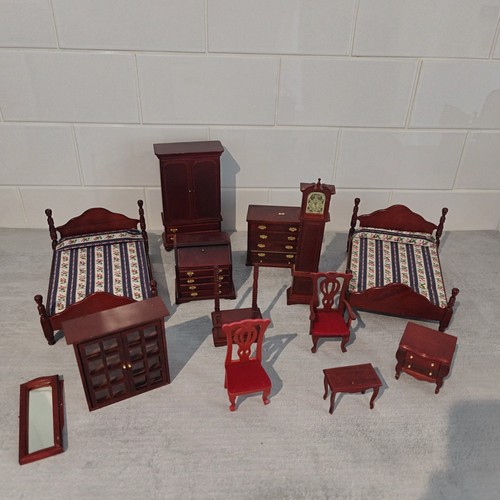 Wooden dolls house furniture - wooden,