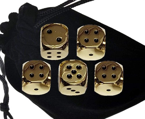 Weighty zinc alloy dice - alloy,