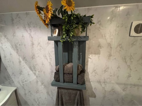 Wooden bathroom towel rail - wooden,