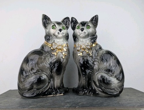 Antique pair staffordshire - antique,