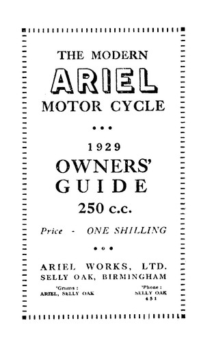 1929 1930 ariel 250cc - (0097), 1929-1930