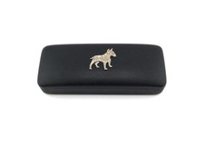 English Bull Terrier Black PU Glasses Case Bull Terrier Dog Gift Spectacles Case