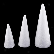 3X White Solid Cone Foam 3