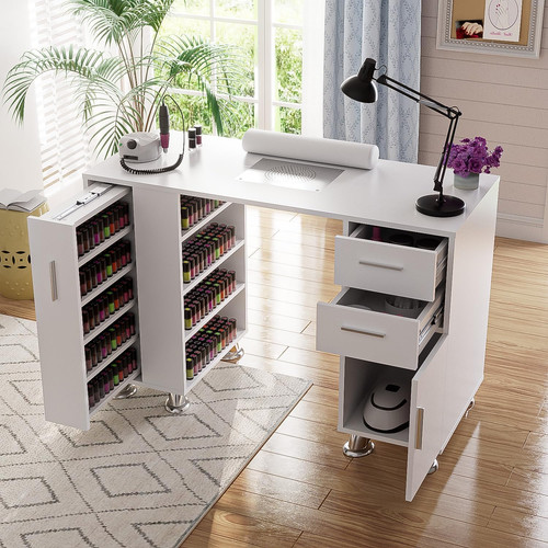 Nail desk with electric dust - desk,