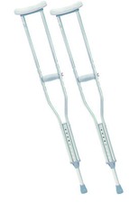 Aluminium Underarm Axilla Crutches Aluminium Height Adjustable Medium Pair