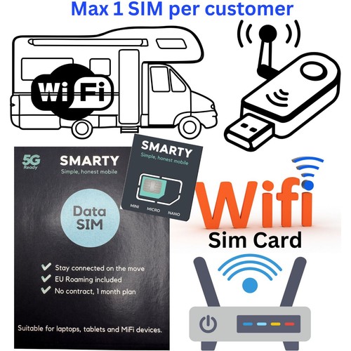 Smarty sim card for 4g - sim,