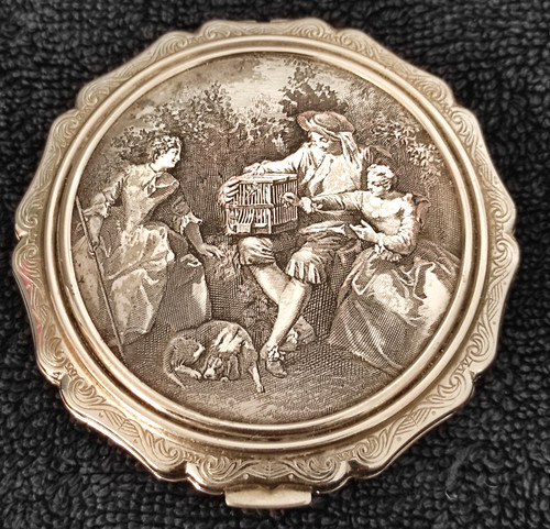 Vintage silver plated stratton - silver,