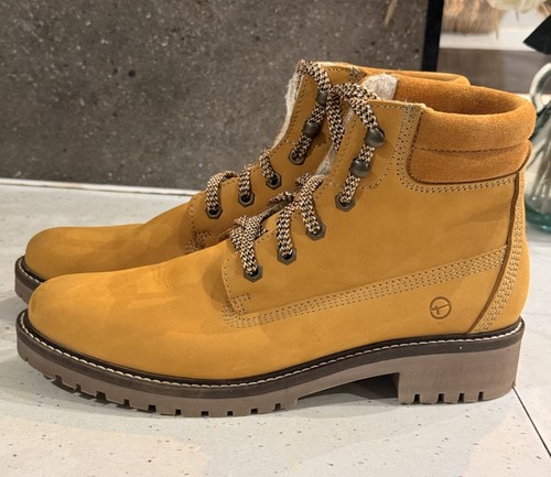 Tamaris mustard yellow nubuck - tamaris,