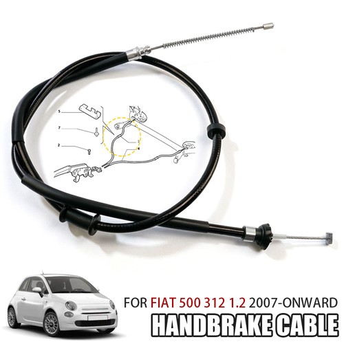 Handbrake cable rear - handbrake,