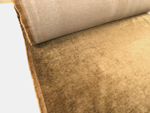 Truffle brown velvet chenille - brown,