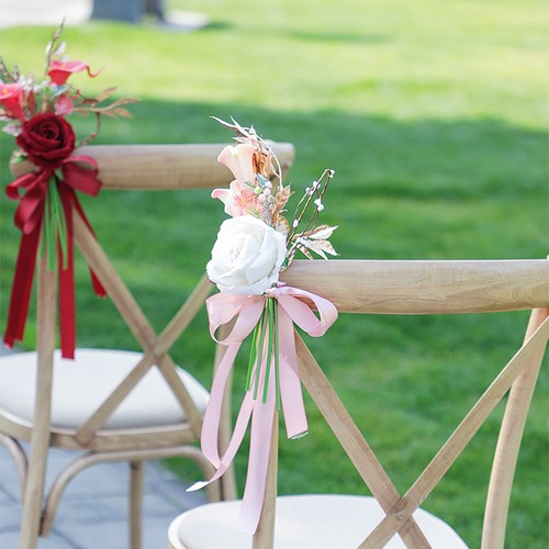 Wedding aisle decoration pew - wedding,