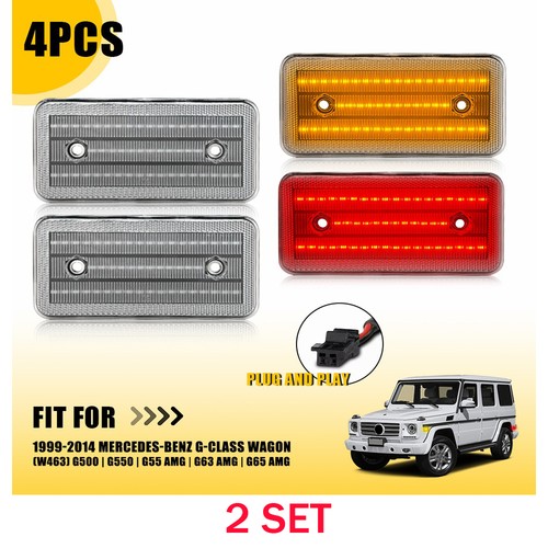 Amber red led side marker - red,