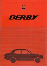 Volkswagen Derby LS 1978 UK Market Foldout Sales Brochure 