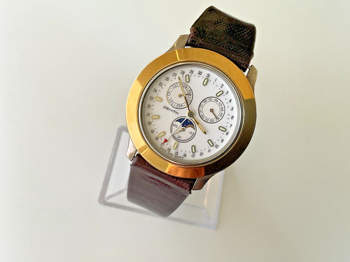 Vintage zenith triple - vintage, calendar