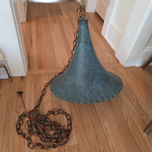 Vintage metal gramophone horn - metal,