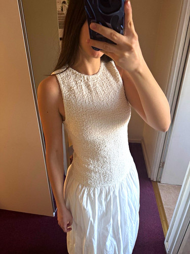 Quiz white bubble dress round - dress,