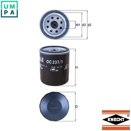 Oil filter 237 for - 237/1, morgan