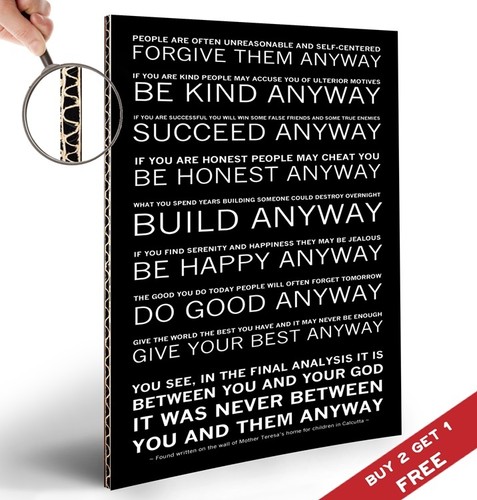 Mother teresa quote poster - mother,