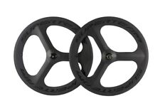70mm Tri Spoke Carbon Wheels