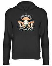 Rodeo is Life Hoodie Mens Womens Cowboy Bull Riding Top Gift