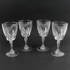 Set of 4 Vintage Luminarc Flamenco Clear Cordial Glasses