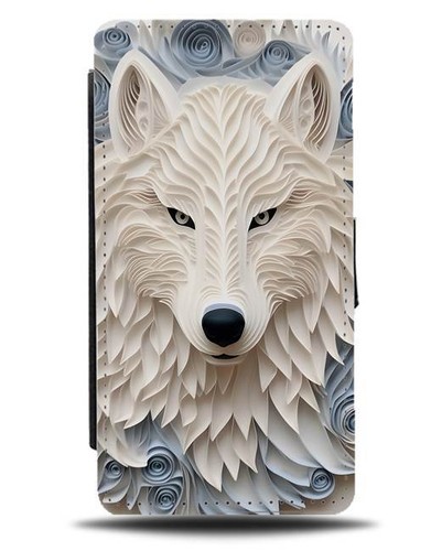 White artic wolf - wolf, wallet