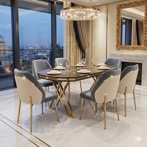 Luxury rome grey gold wooden - grey,