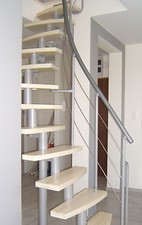 MINI Plus-Space Saver Spiral  Loft Staircase Kit-Silver Metal