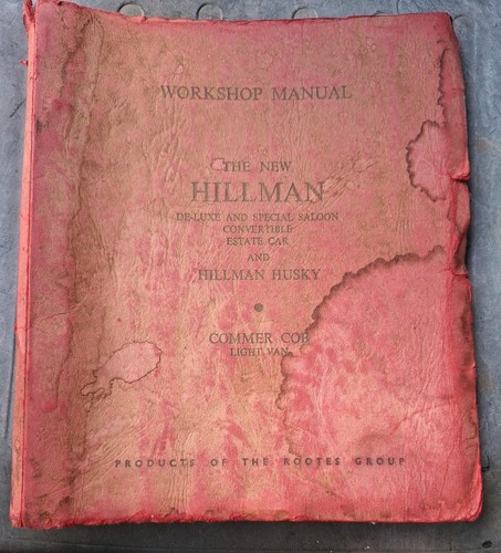 Workshop manual hillman delux - workshop,