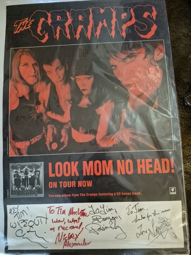Signed promotional the cramps - signed,