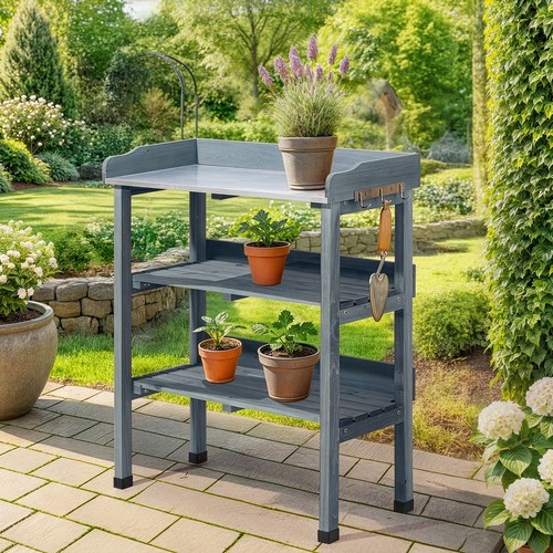Garden tier wooden staging - 3,