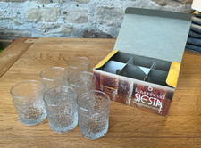 Boxed Set Of 6 Vintage Ravenhead Siesta Glasses Small 14cl Tumblers