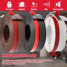 3/6/10/20M Garage Door Bottom Weather Stripping Seal Strip Replacement Door Seal
