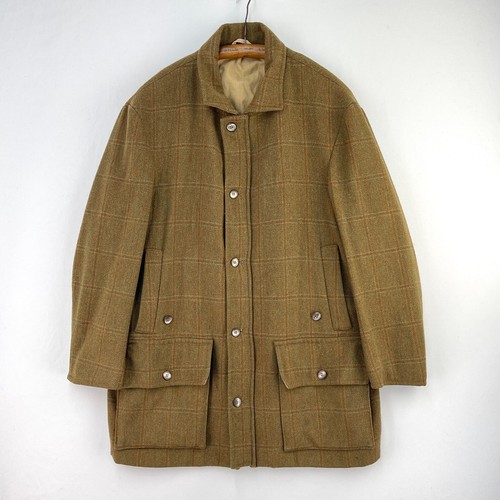 Bespoke tweed field coat - tweed,