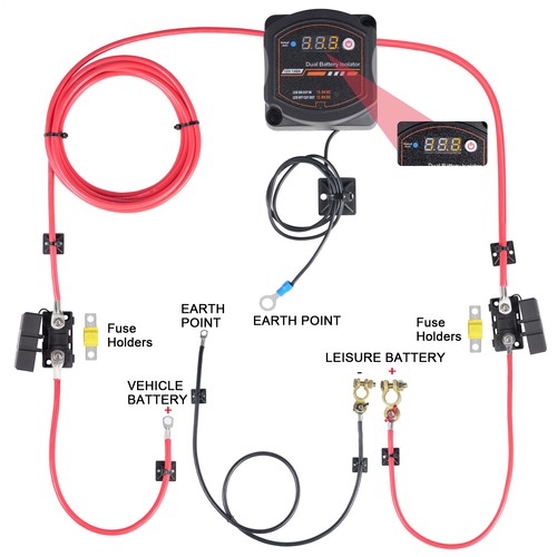 Split charge relay kit - relay,