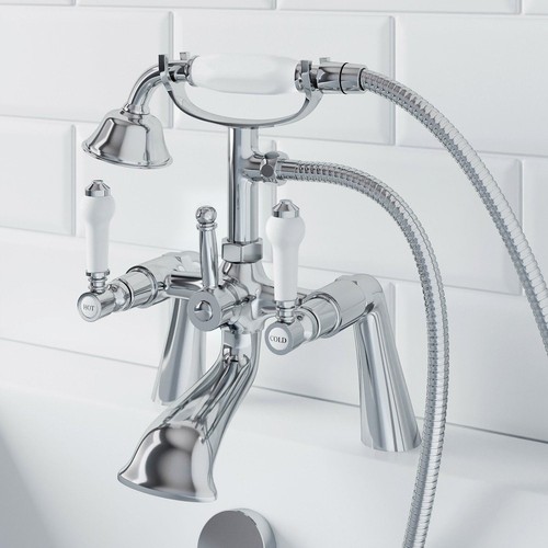 Traditional bathroom chrome - bathroom,