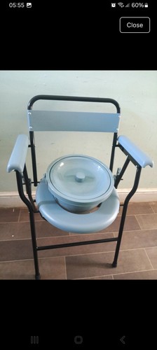 Folding commode toilet chair - commode,