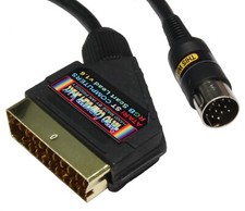 Atari ST High Quality Gold Plated RGB Scart Lead Video Cable TV AV Lead 2mtr