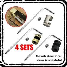 4Sets Brass Thumb Stud Knives Kit For Buck 110 and other Folding knife 3 Colors