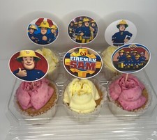 12 Fireman Sam cupcake toppers