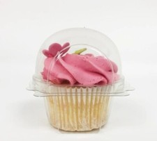 Hinged Plastic Dome Cupcake