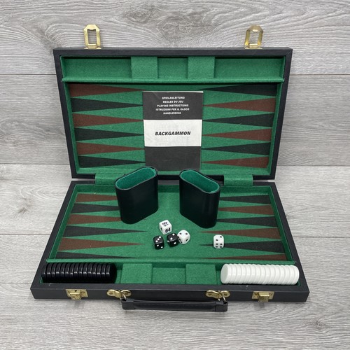 Vintage backgammon set faux - vintage,