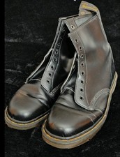 Dr Marten 8 Hole Black Boots Size Uk 9. MADE IN ENGLAND Skinhead Ska