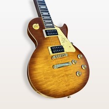 Brand New LP gold DD Electric Guitar Chibson flamed maple fixed bridge 6 strings