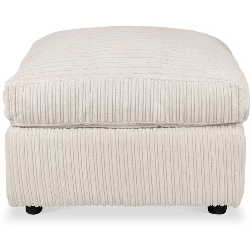 Jumbo cord cream footstool - jumbo,