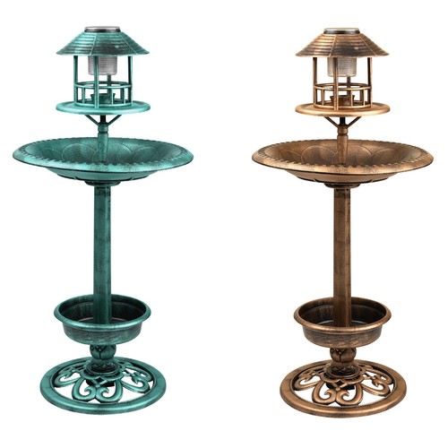 Bird hotel feeder bath with - &,