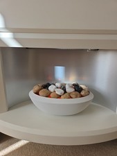 White Fire Place With Electric