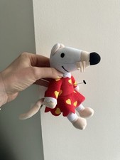 Maisy Mouse Plush Soft Toy Vintage 7” tall beanie by lucy cousins 2003