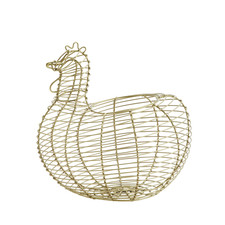 Gold Chicken Hen Shaped Egg